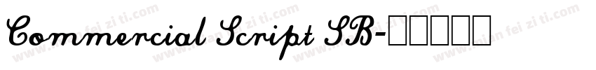 Commercial Script SB字体转换
